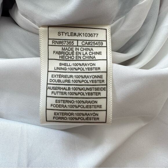 Jack by BB Dakota Romper Blue Red Ivory Striped Faux Wrap Skirted Romper Size XS - Picture 10 of 12